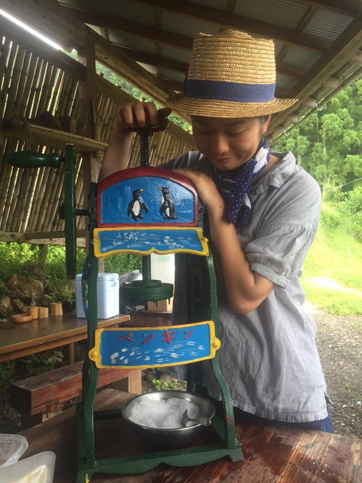 「青みかんで、カキ氷祭り♪」