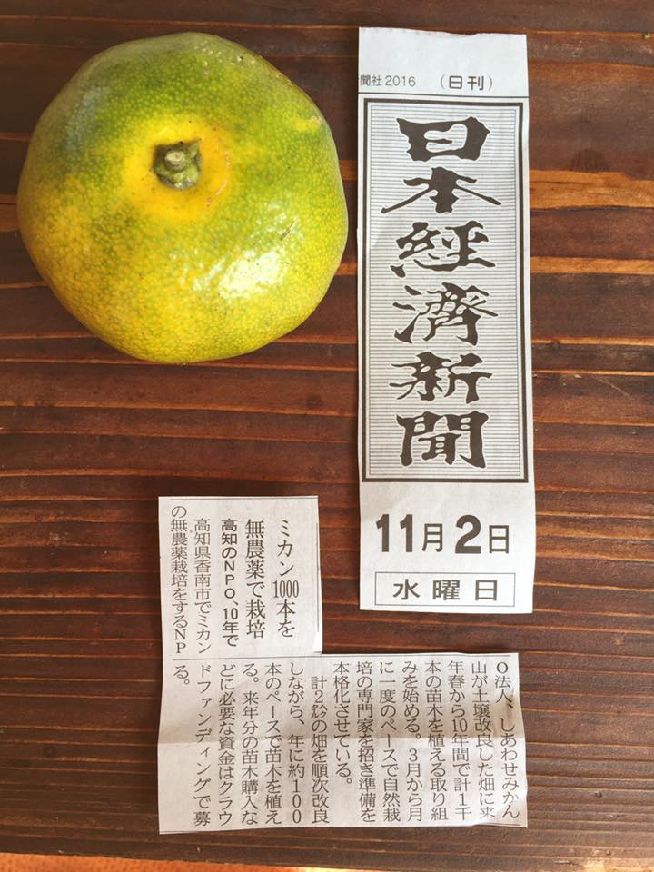 「日経新聞に 、ちょびっと載りました！」