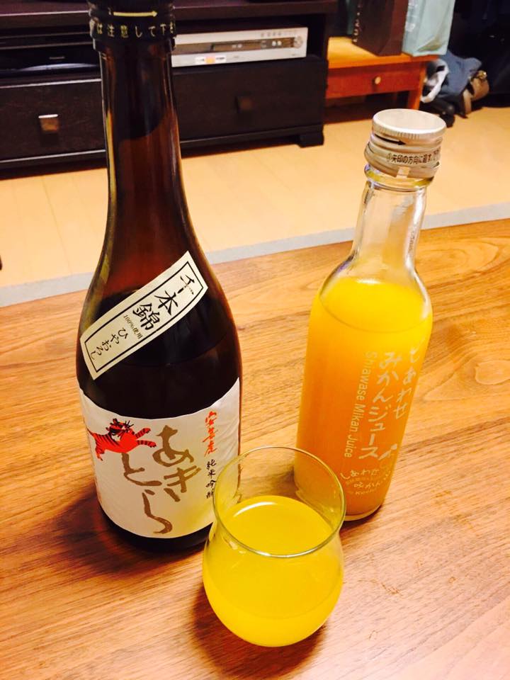みかんジュース、日本酒割がオススメです！