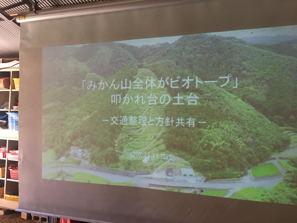 「1月のみかん山自然栽培研究会その②」 ーーみかん山の再生計画の方針ワークー