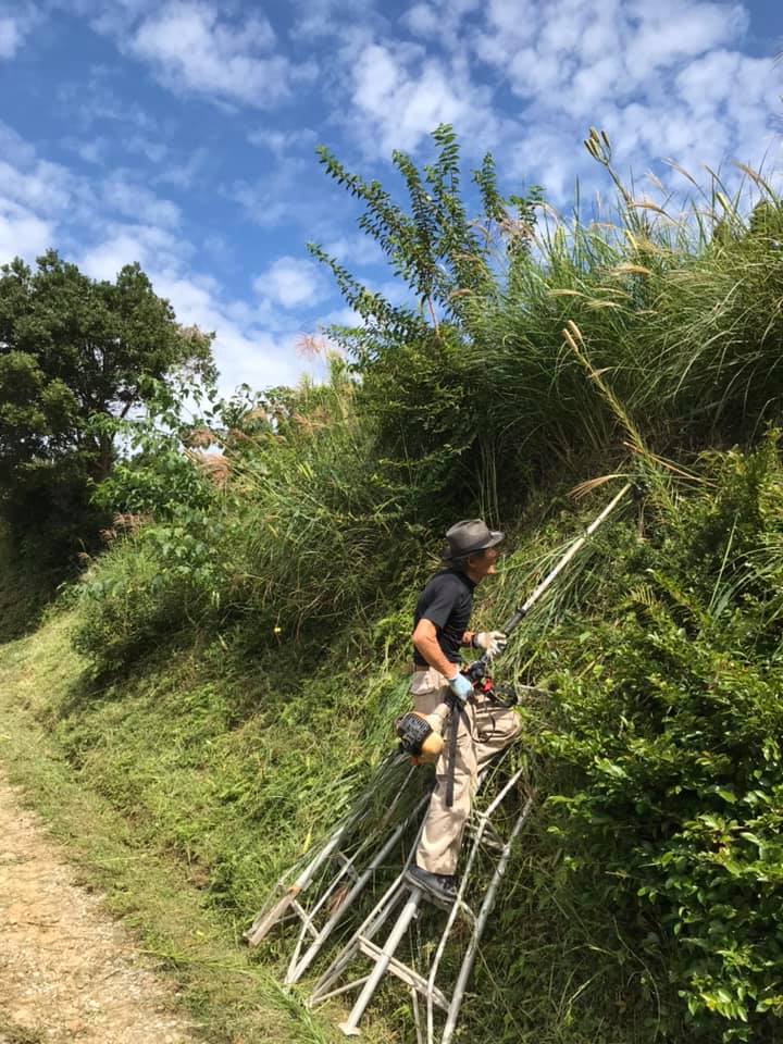 「法面の草刈」