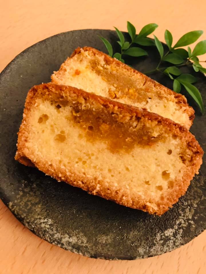 「みかんジャムでパウンドケーキ」