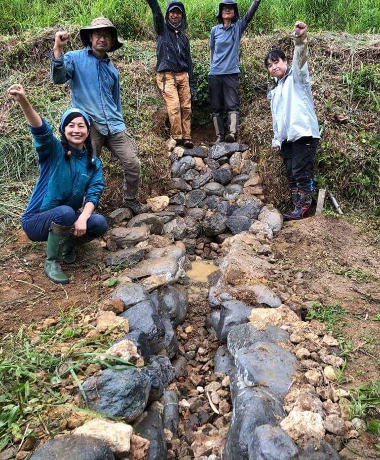 「自分でなおせる石の水路づくり(後編)レポート！」